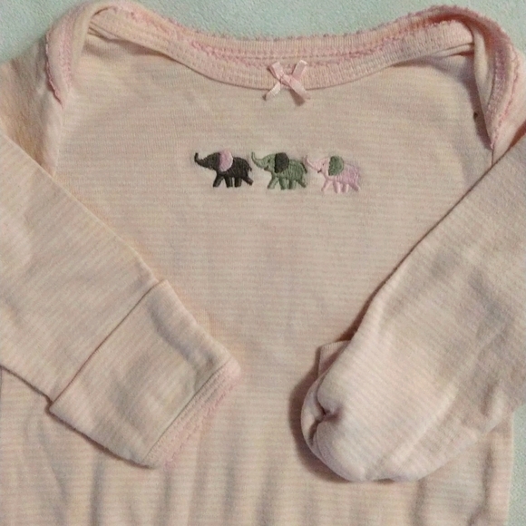 6 Carter's Elephant Baby Theme Girls Set - Picture 8 of 16